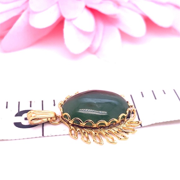 2/$10  Green Pendant with Gold Accents - Picture 6 of 6